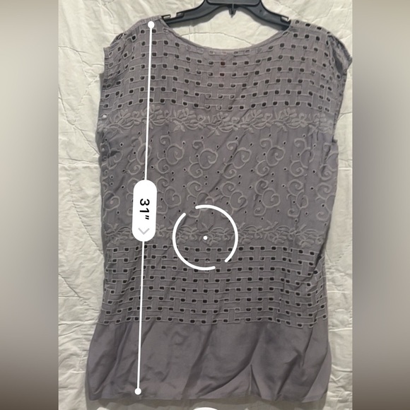 Johnny Was Gray Tunic Sz:M - Picture 9 of 14